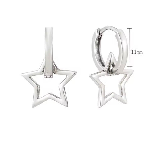 Weekday Star Earrings - Silver