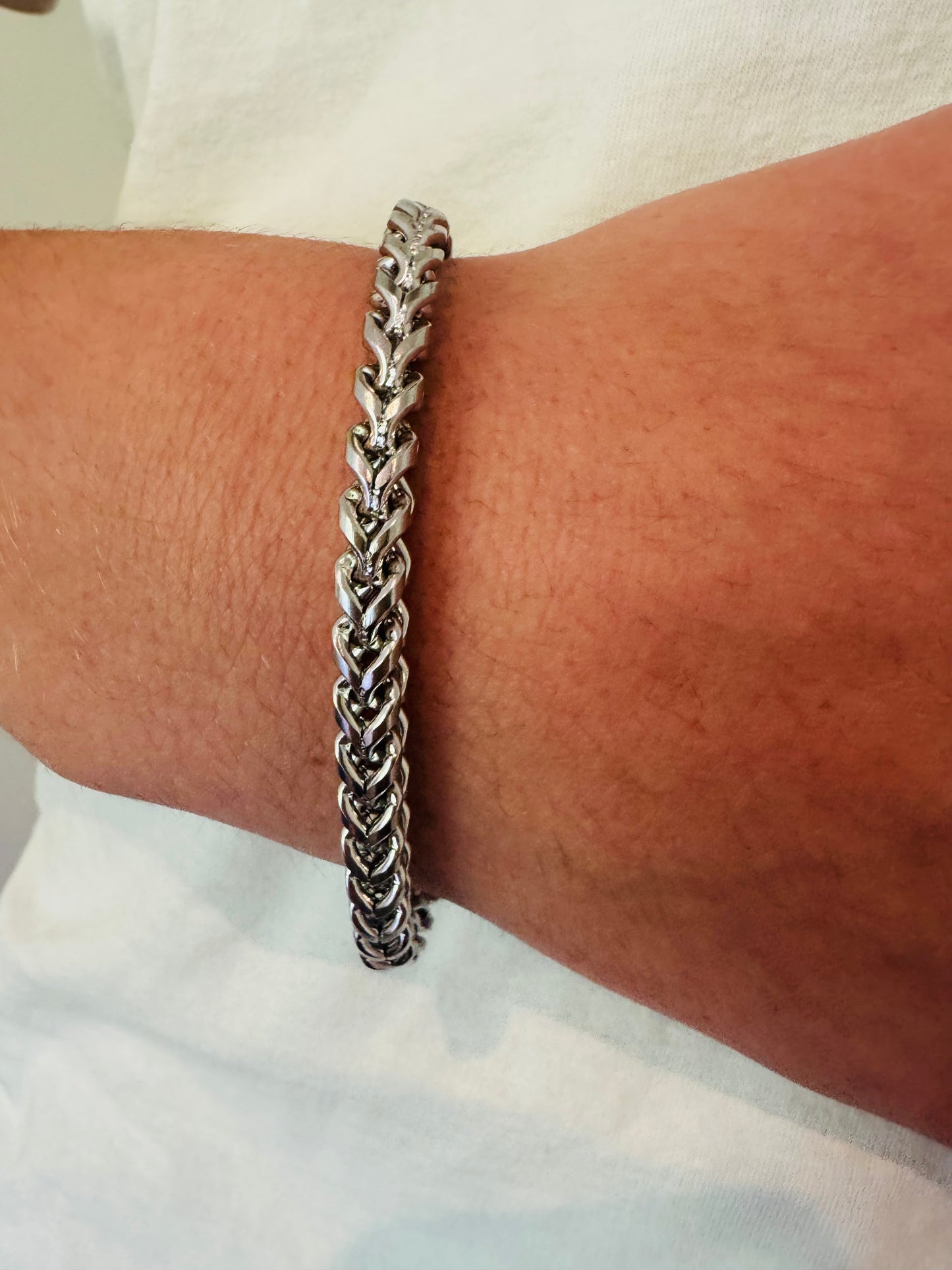 Silver Rope Boys Bracelet