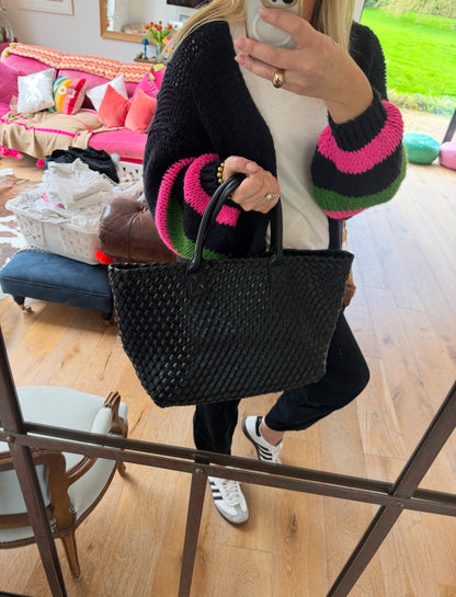 The Weavey Tote - Black