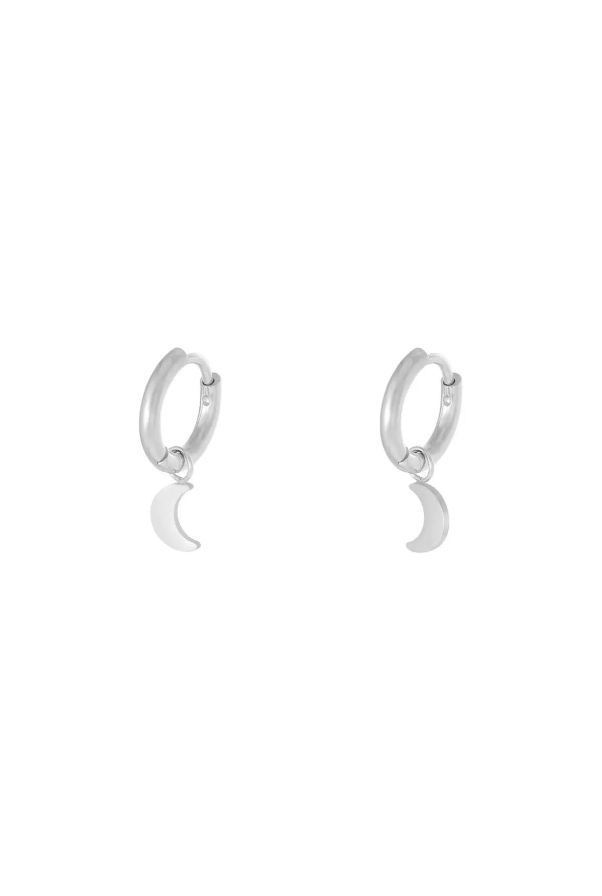 Little Luna Hoops Silver