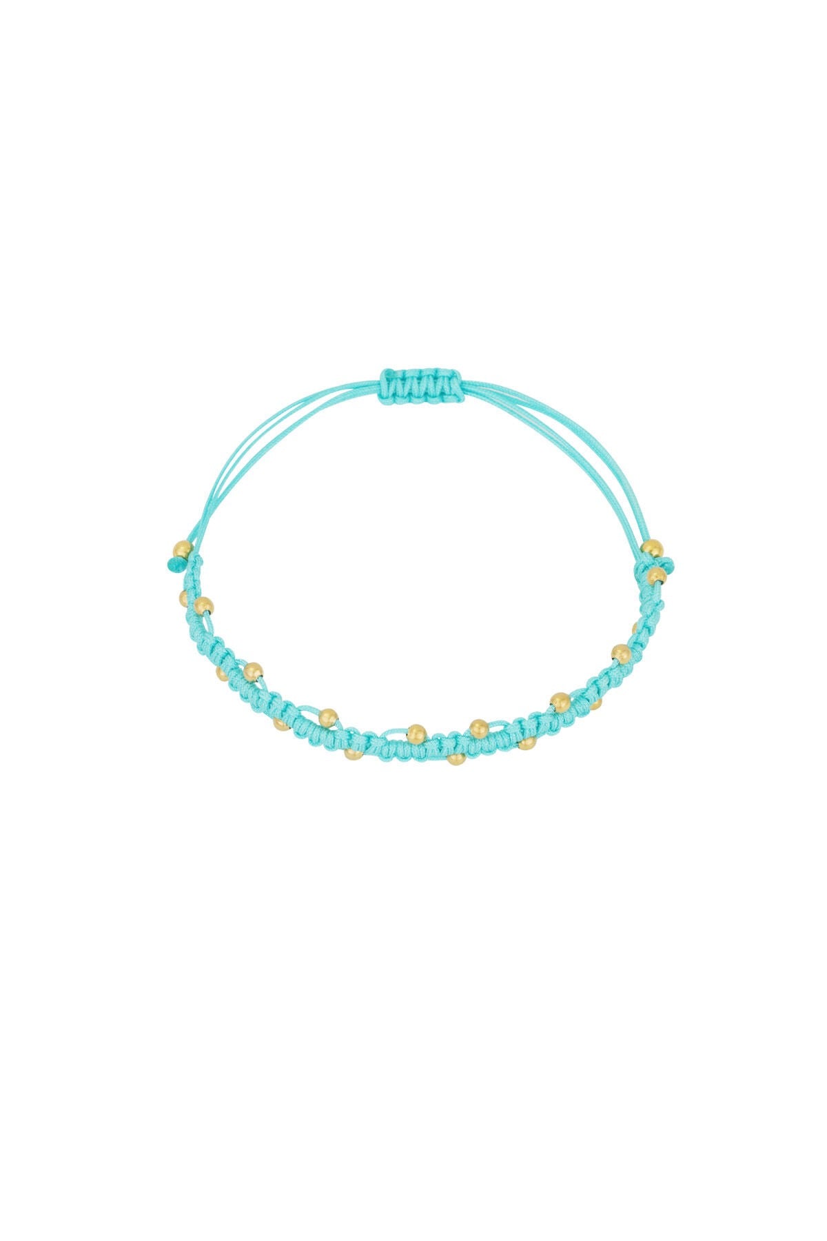 Aqua Dotty Friendship Bracelet