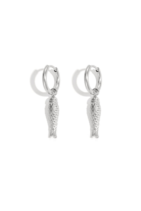 Fish Earrings - Silver