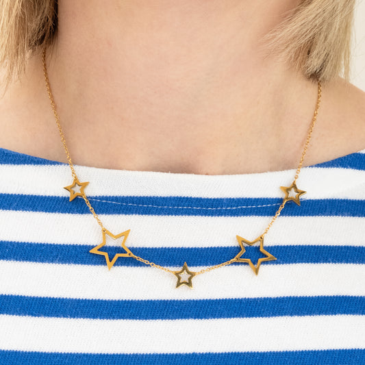 Spring Stars Necklace - Gold