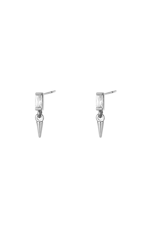 Mini Cone Earrings - Silver