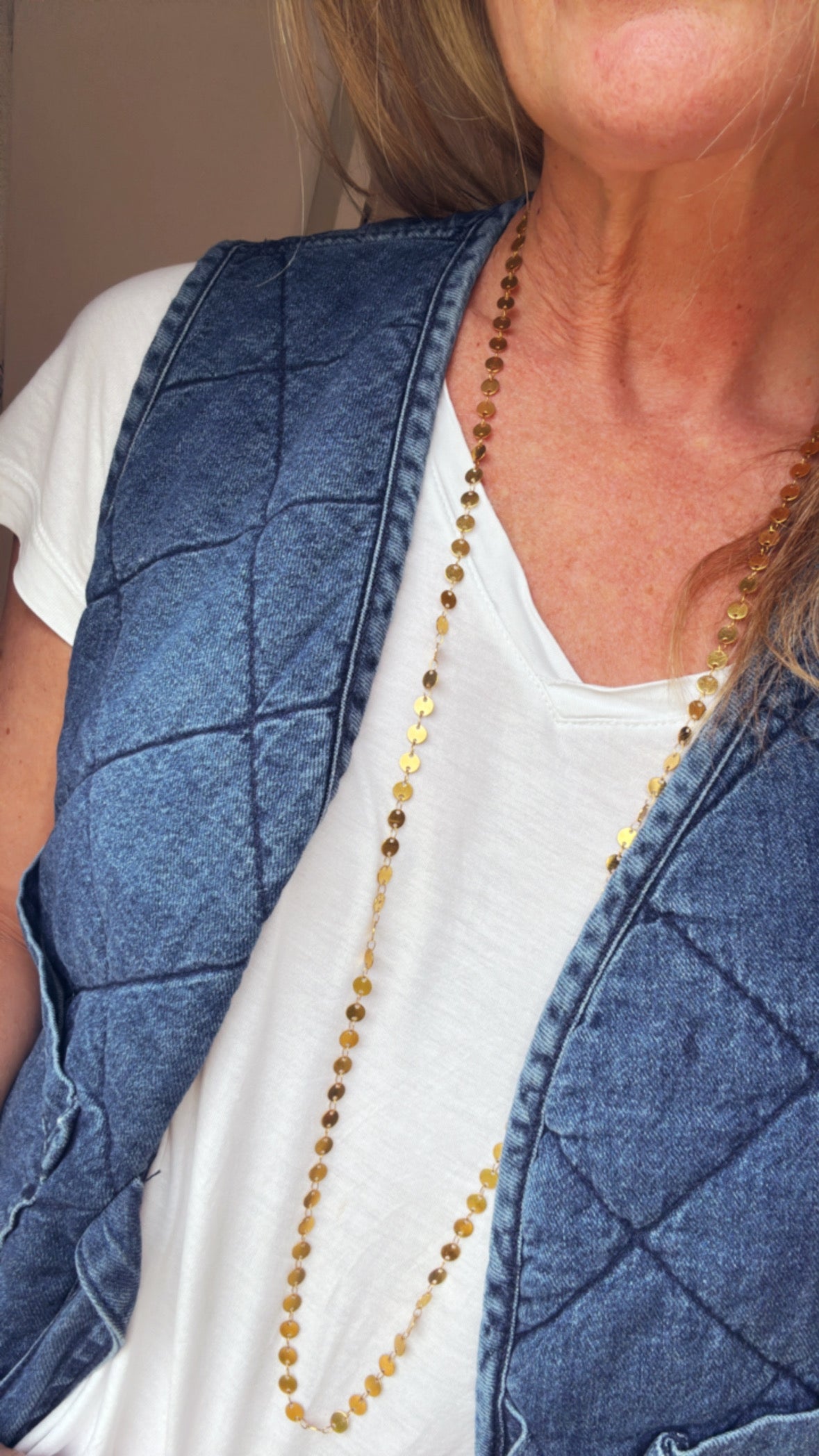 A Million Little Discs Necklace - Gold ( Order will be sent out week of 22nd Sept )