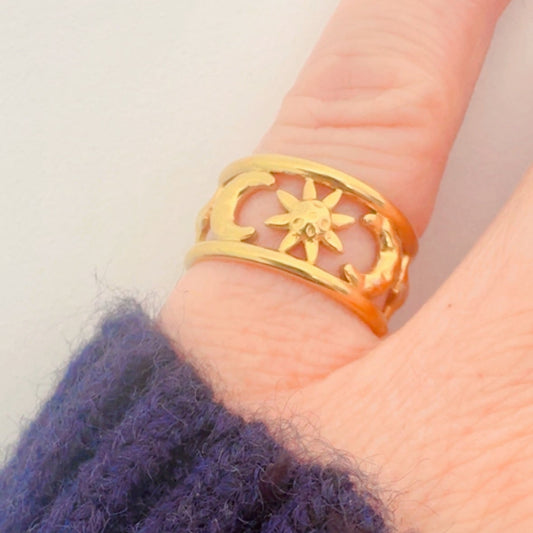 Moon Star Sun Band - Gold