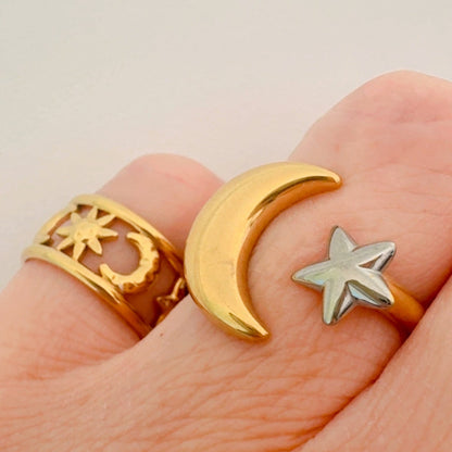 Moon Star Sun Band - Gold