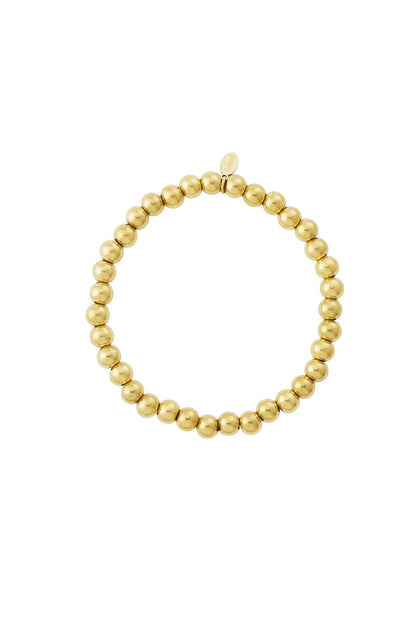 Solid Bead Bracelet - Gold