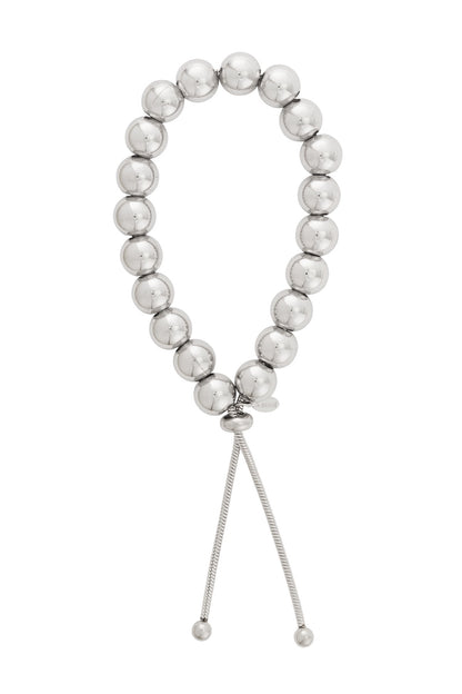 Hollow Bead Bracelet - Silver