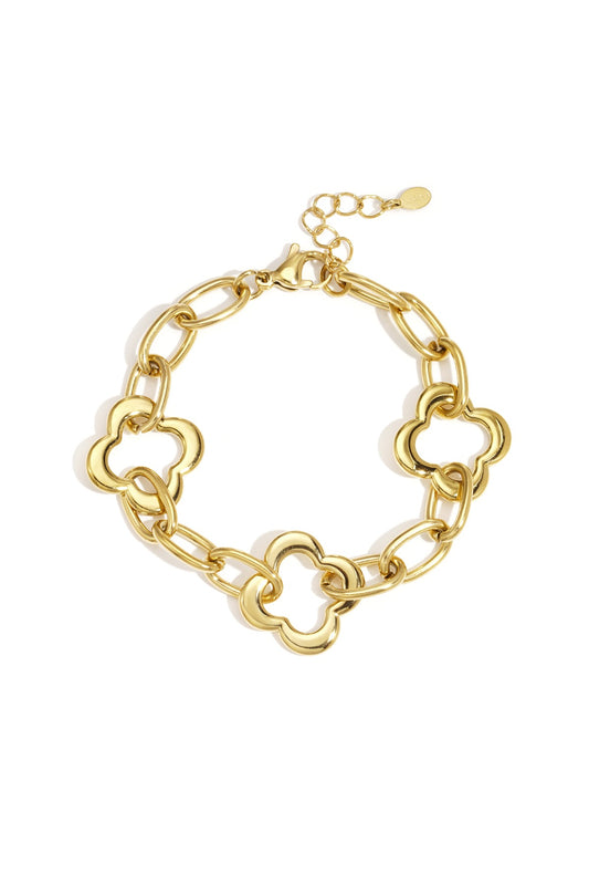Clover Link Bracelet - Gold