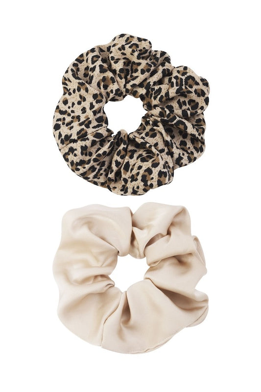 Animal Print Duo Scrunchie Set of Two