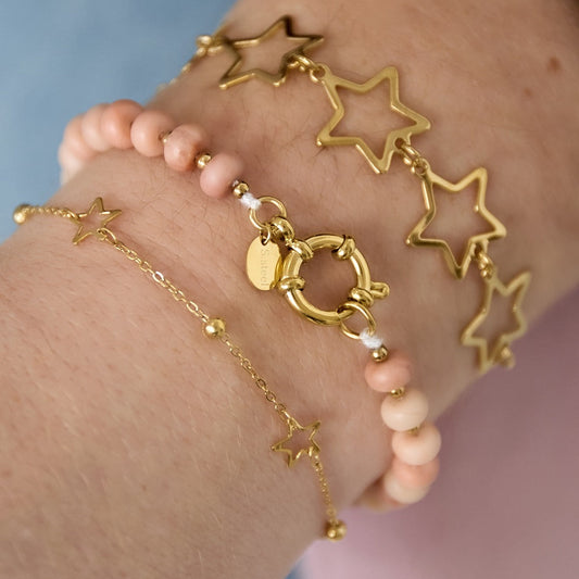 Beaded Bracelet - Champagne