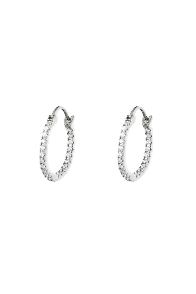 Silver Party Hoops