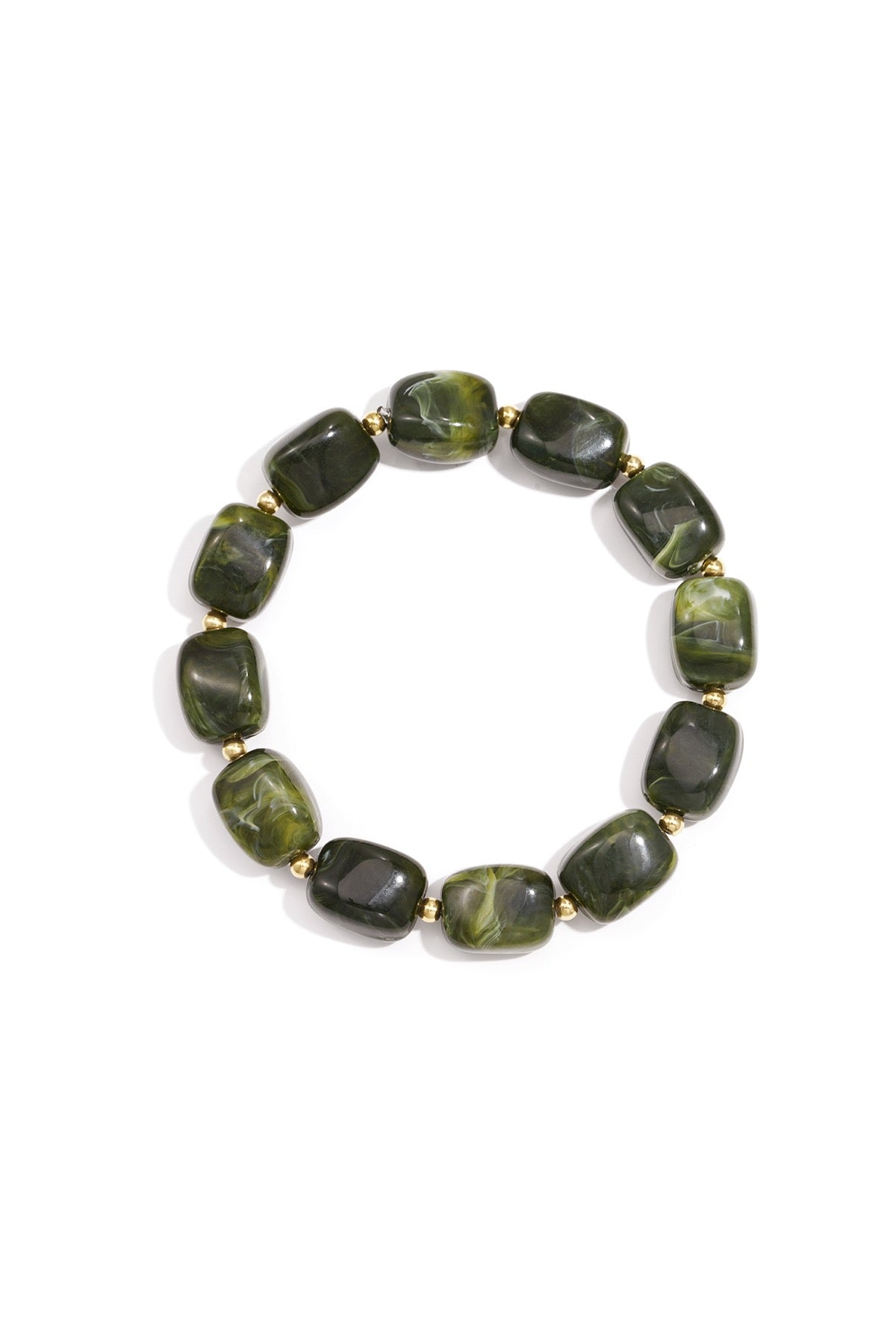 Autumn Bead Bracelet -  Grass
