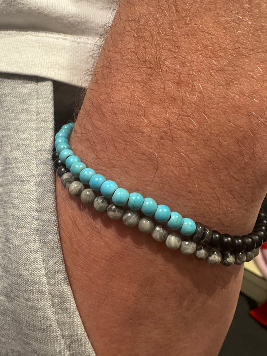 Beaded Set of Two Bracelets