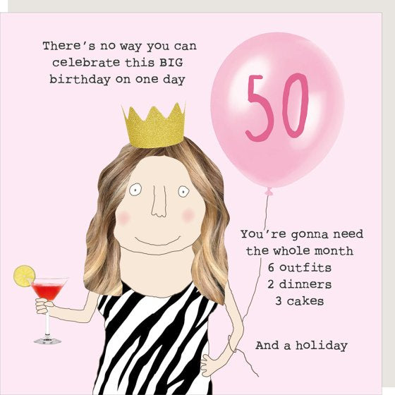 50 Birthday Card