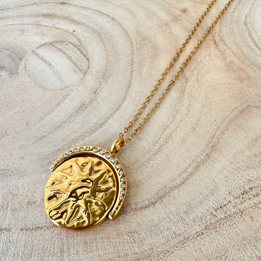 Solstice Gold Necklace - With Spinner