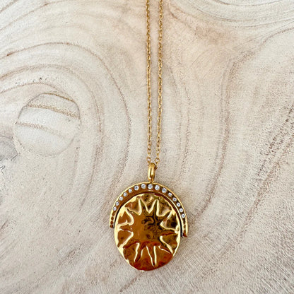 Solstice Gold Necklace - With Spinner
