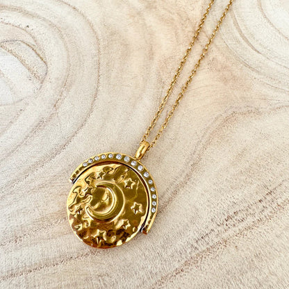 Solstice Gold Necklace - With Spinner