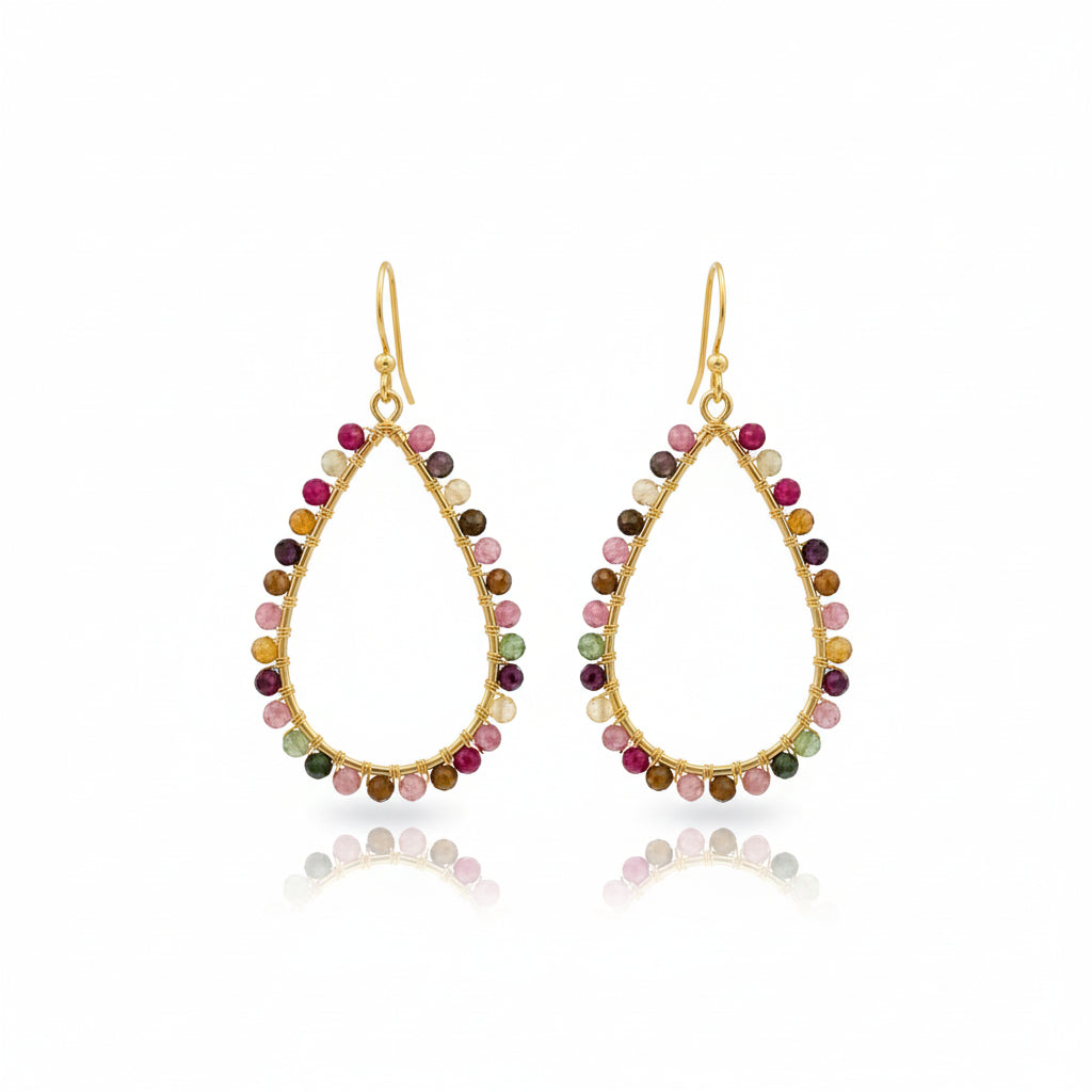 Boho Tourmaline Earrings
