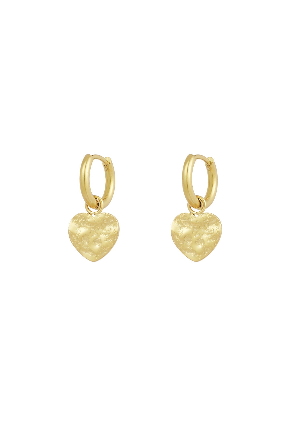 Gold Heart Earrings