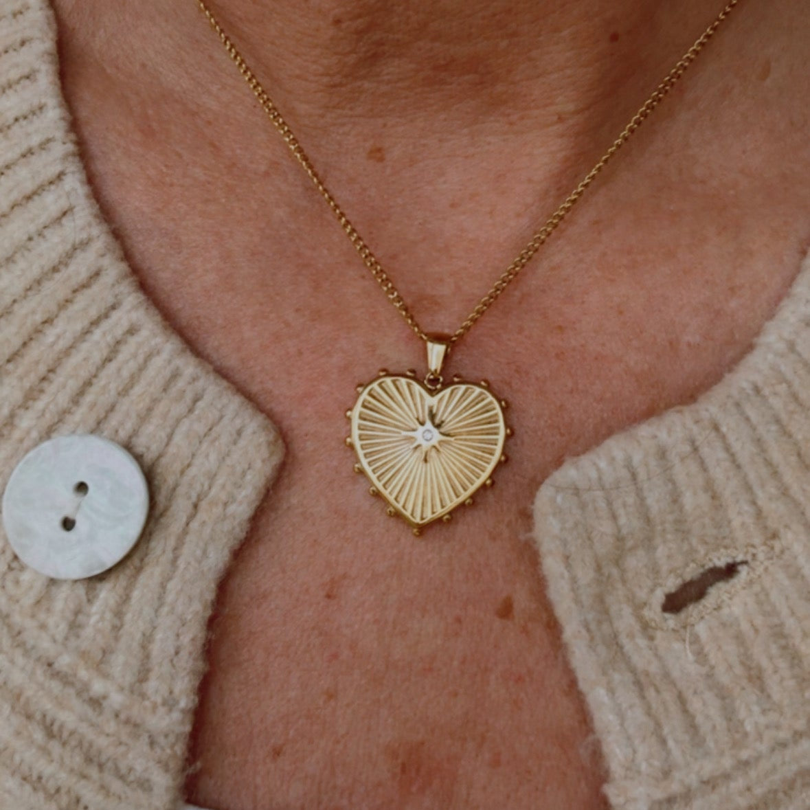 Golden Heart Necklace