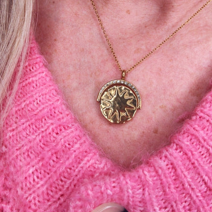 Solstice Gold Necklace - With Spinner