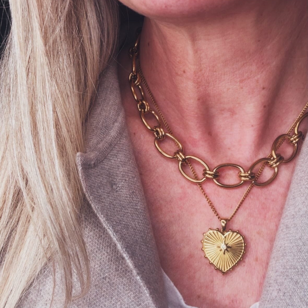 Hannah's Everyday Luxe Chunky Necklace - Gold