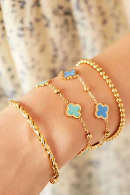 Gold Clover Bracelet