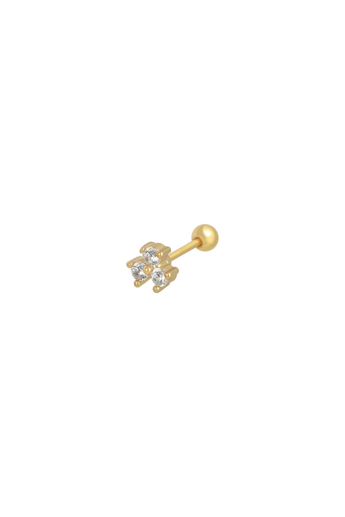 Little Trio SINGLE Stud - Gold