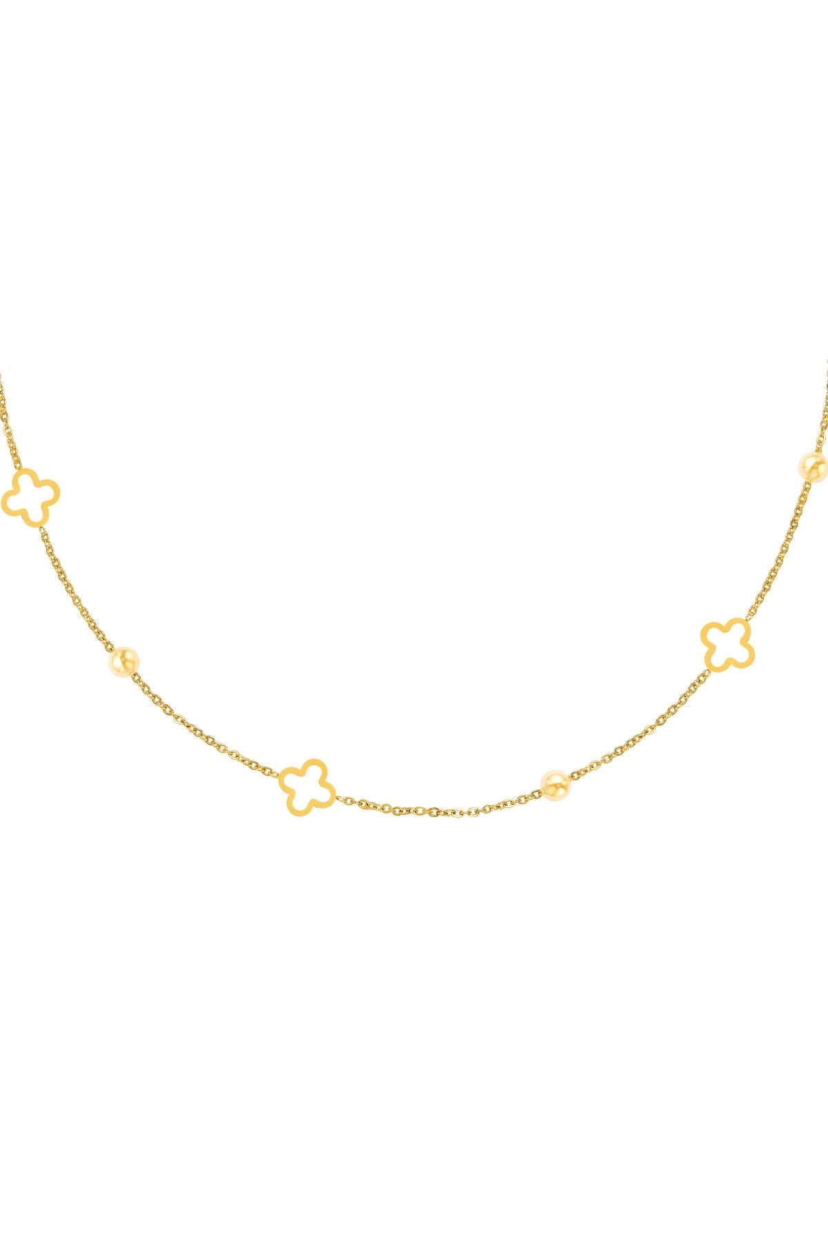 Trio Clovers Necklace - Gold