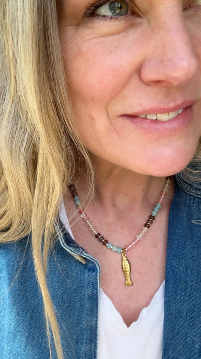 Summer Fish Necklaces - Multi Colours