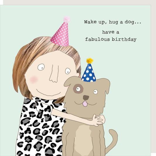 Hug a Dog Card