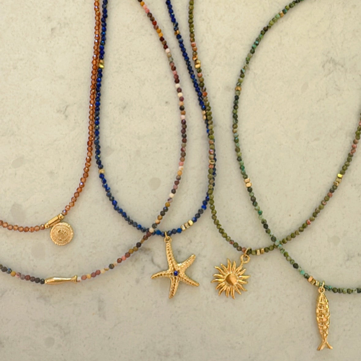 Tidal Treasure Necklace - Multiple Colours/ Charms