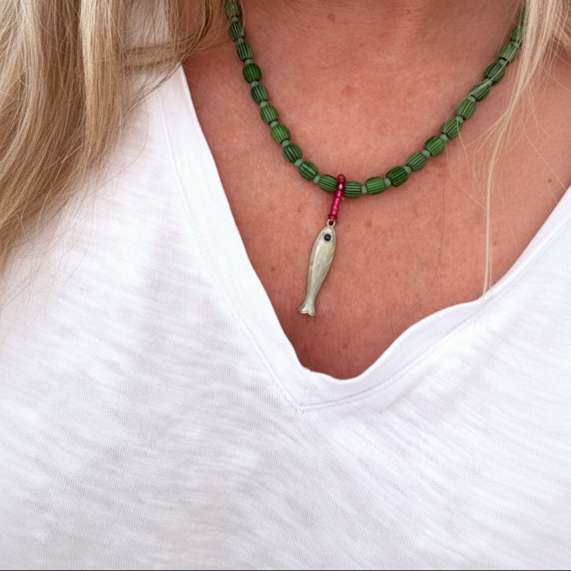 Ceramic Beachy Necklaces - Multiple Colours and Charms