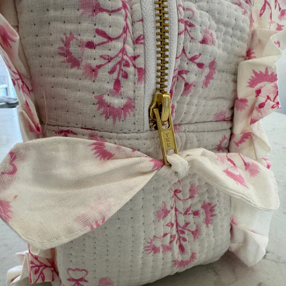 Hannah's Special Frilly Wash Bag - Pink