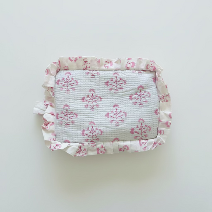 Hannah's Special Frilly Wash Bag - Pink