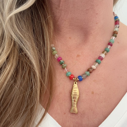 Summer Fish Necklaces - Multi Colours