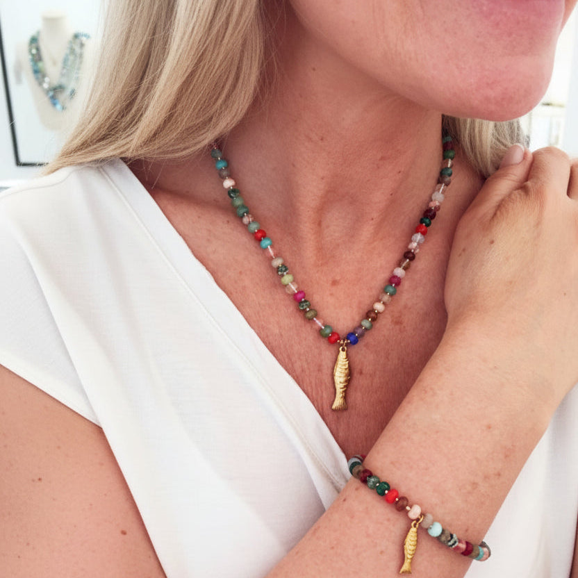 Summer Fish Necklaces - Multi Colours