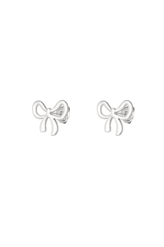 Little Bow Studs - Silver