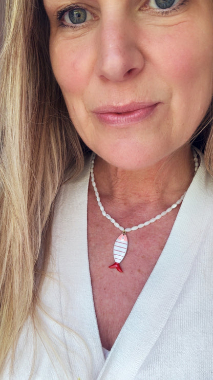 Shell Fish Necklaces - Multiple  Charms