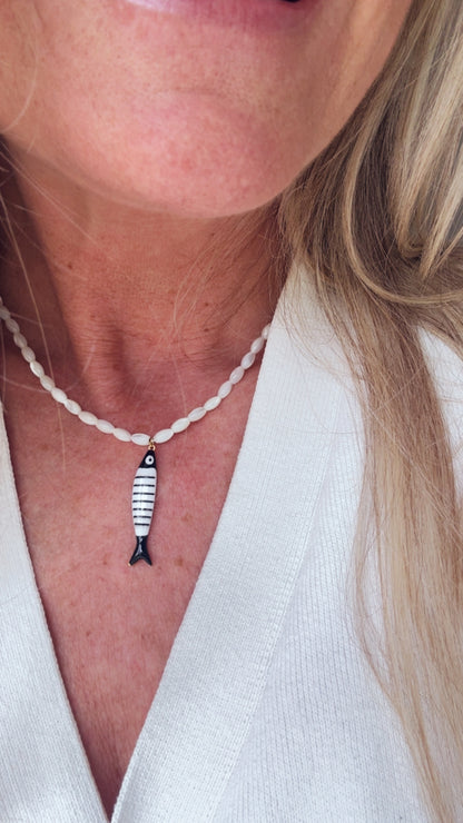Shell Fish Necklaces - Multiple  Charms