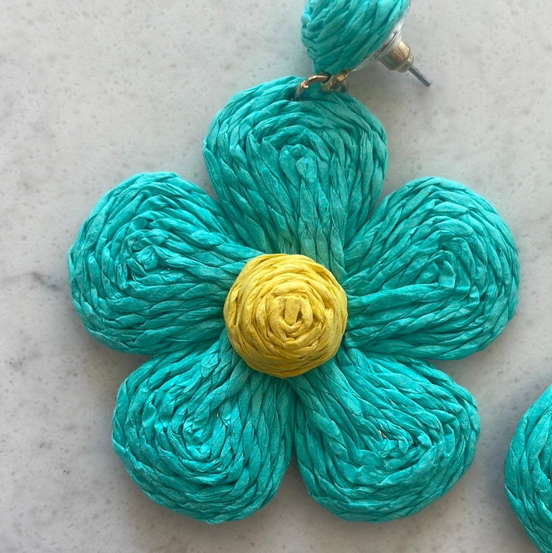 Raffia flowers clearance