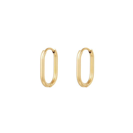Oval Hoops - Gold